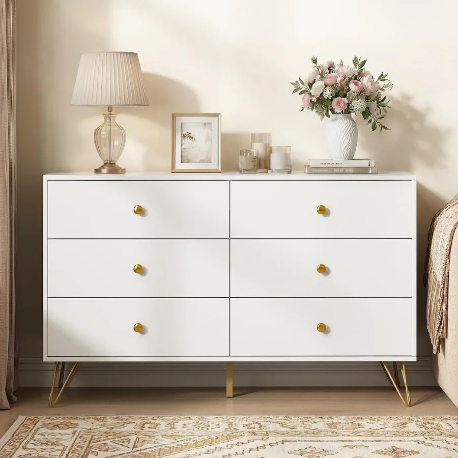 Bedroom 6-Drawer White Dresser - Storage & Organization review and price