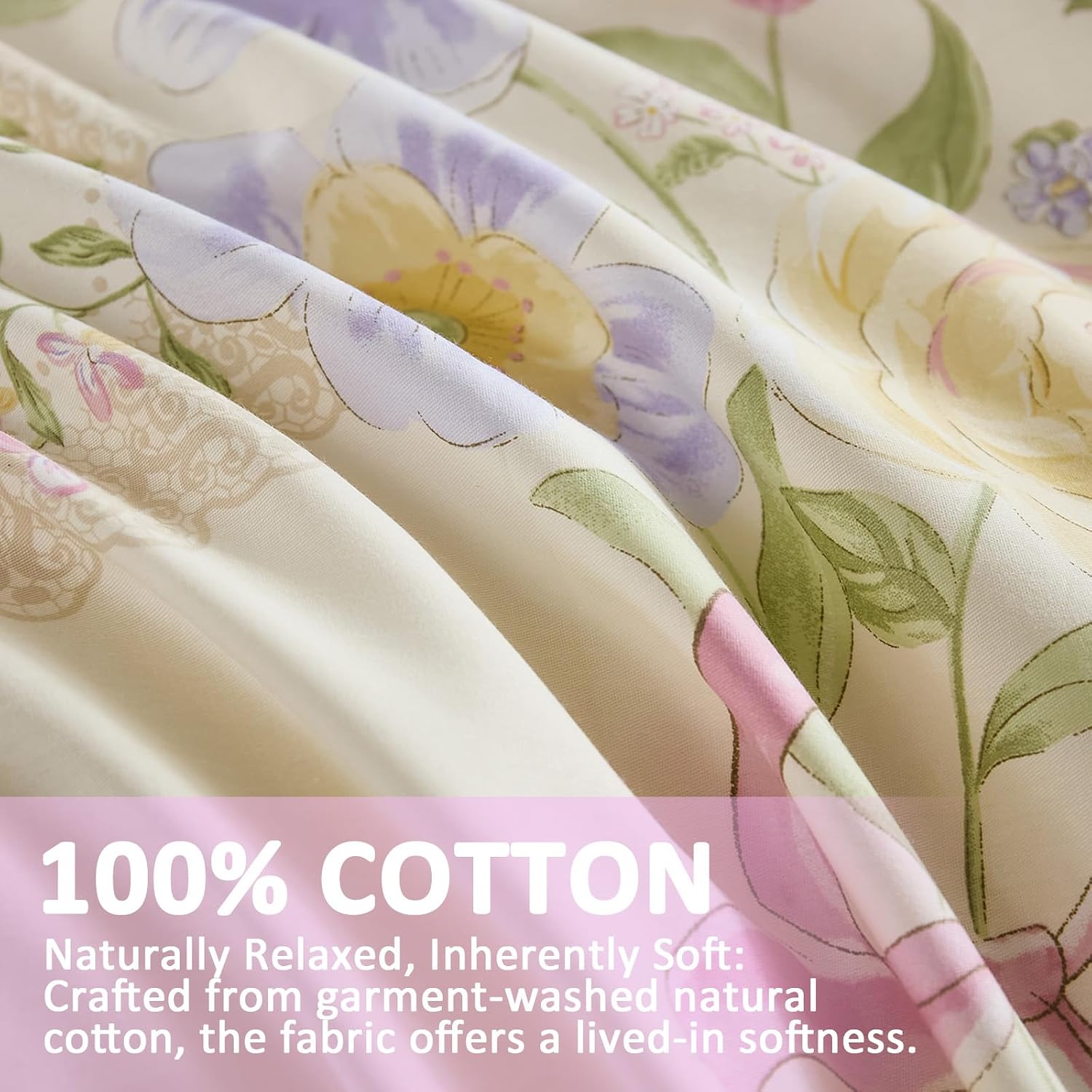Floral Duvet Cover Queen/King  - Aesthetic Floral Duvet Cover review and price