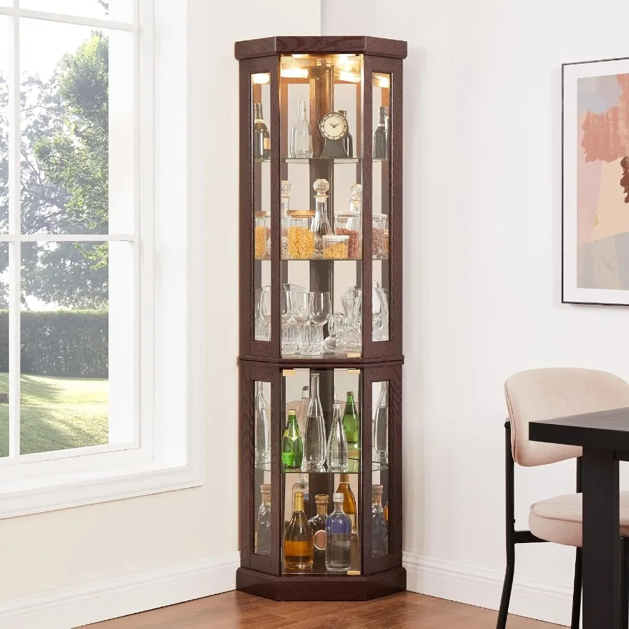 Lighted Corner Storage Cabinet - Storage & Organization review and price