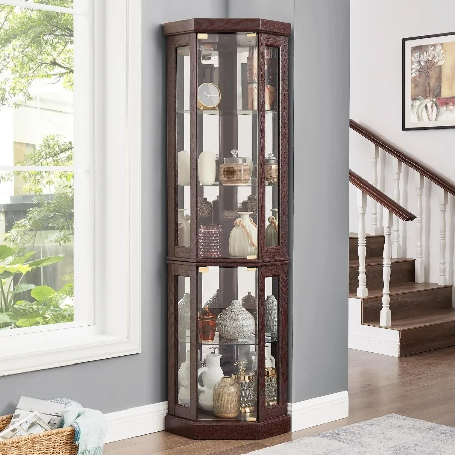 Lighted Corner Storage Cabinet - Storage & Organization review and price