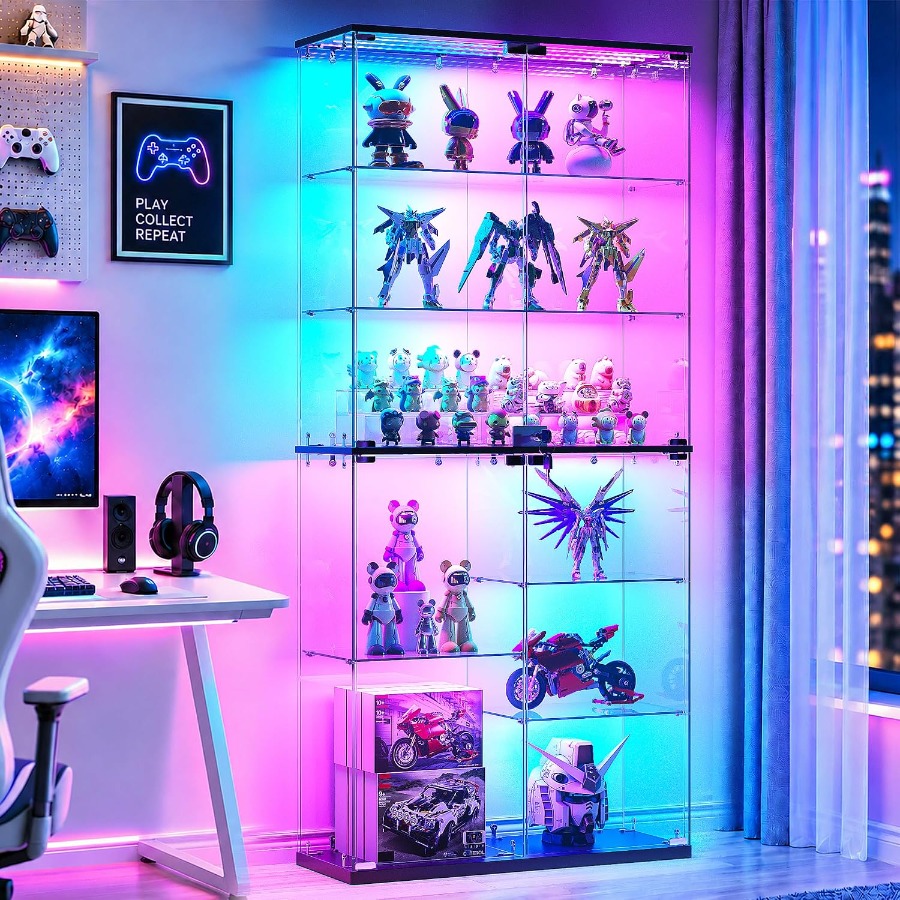 Full Glass Display Cabinet for - Lighting review and price