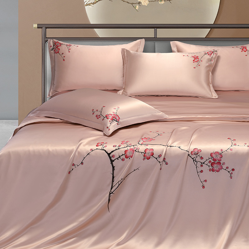 25mm Mulberry Silk Flowers Bed - Aesthetic Floral Duvet Cover review and price