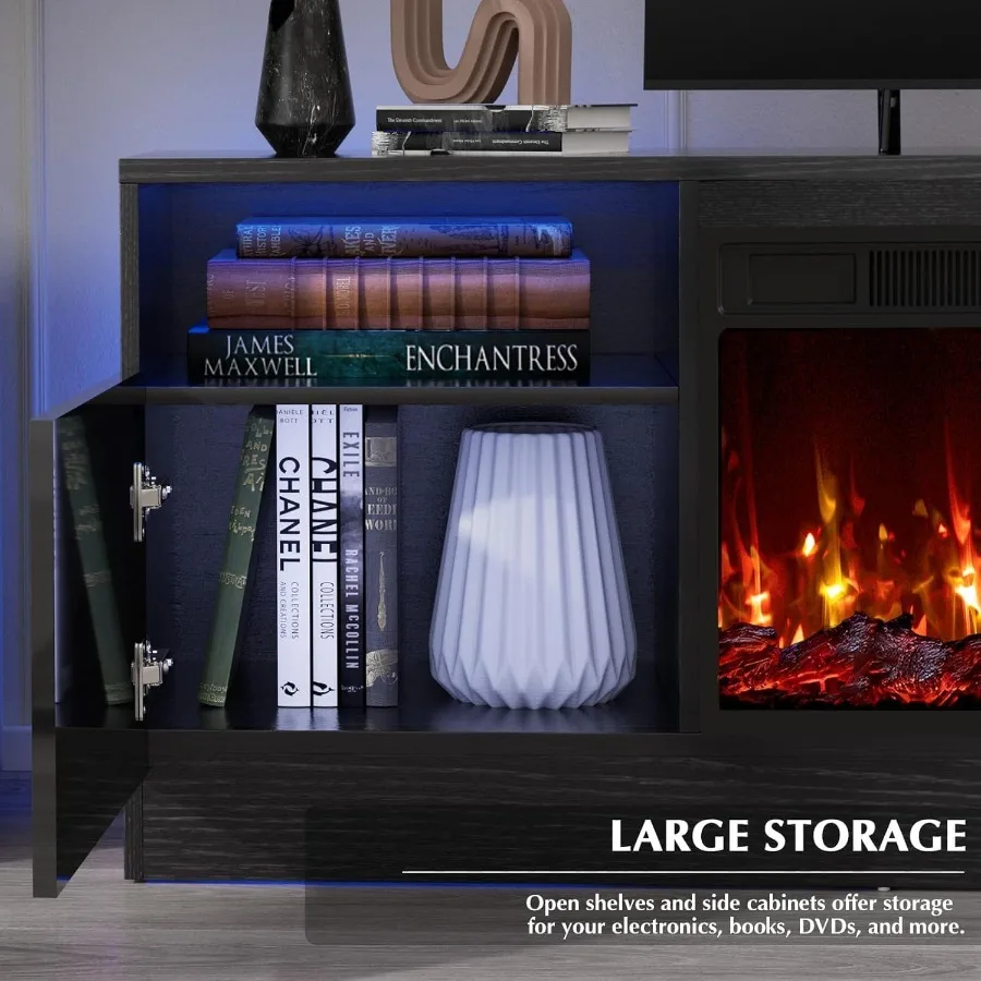 Living room TV stand with fire - Storage & Organization review and price